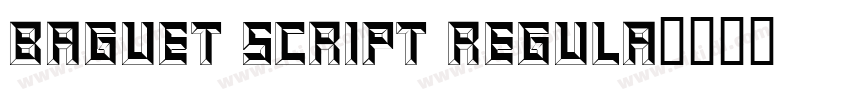 Baguet Script Regula字体转换